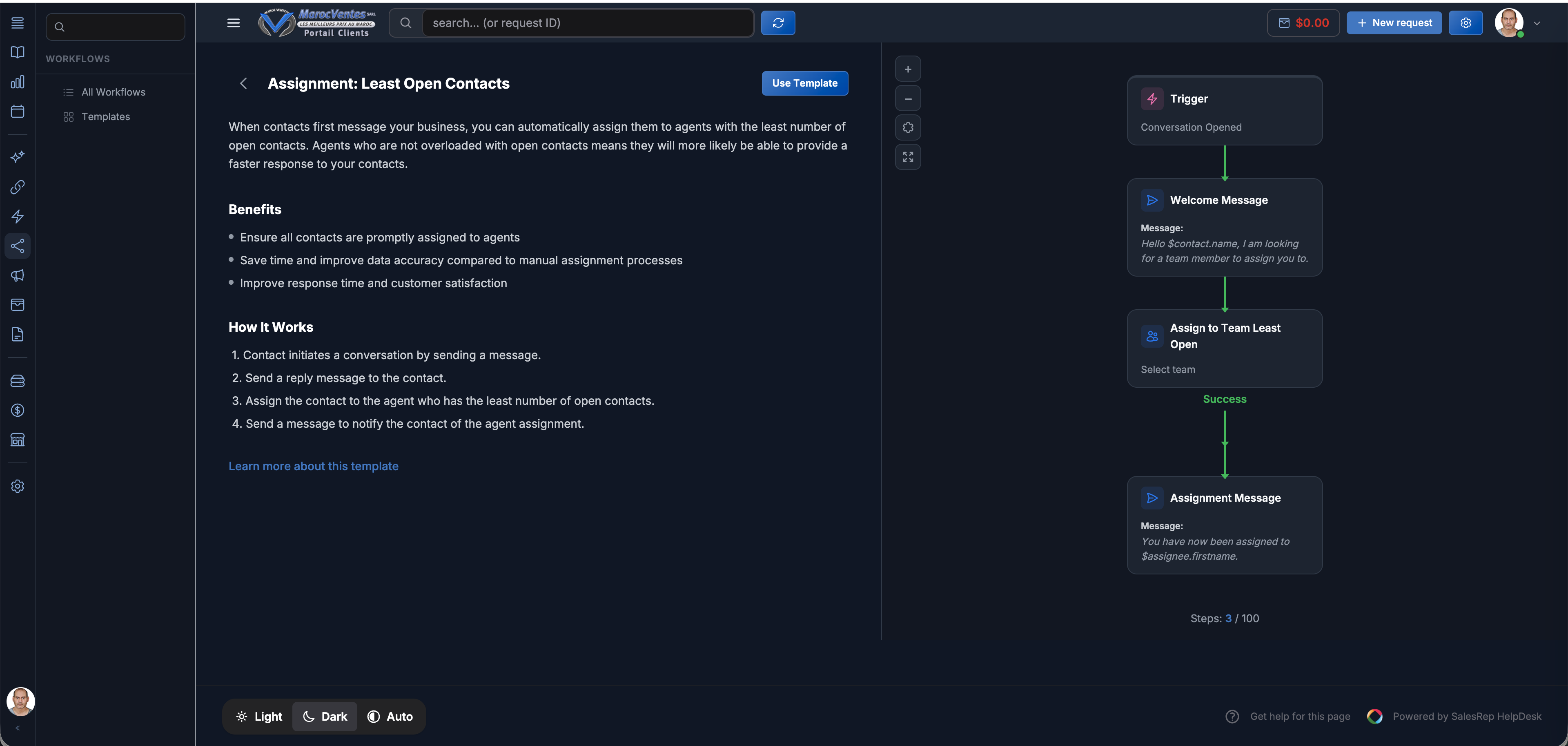 SalesRep Workflow Automation